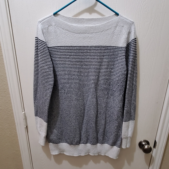 LOFT Sweaters - Loft boat neck striped sweater size large